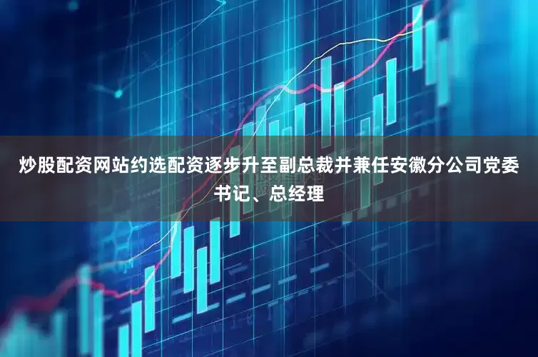 炒股配资网站约选配资逐步升至副总裁并兼任安徽分公司党委书记、总经理